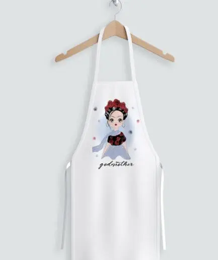 Ποδιά νονάς με θέμα Φρίντα