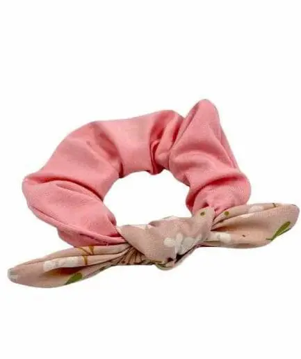 Χειροποίητο scrunchies Ροζ Σ04
