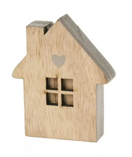 Μπομπονιέρα ΞΥΛΙΝΟ ΣΠΙΤΑΚΙ ΚΑΦΕ