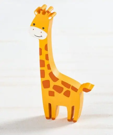 Μπομπονιέρα ξύλινη καμηλοπάρδαλη διακοσμητικό