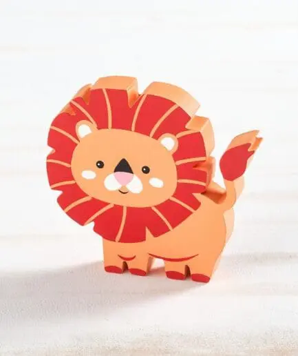 Μπομπονιέρα ξύλινο λιονταράκι διακοσμητικό