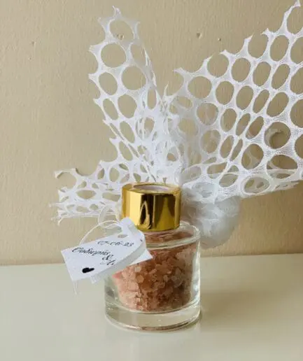 Μπομπονιέρα με άλατα μπάνιου