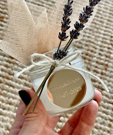 Μπομπονιέρα Κεράκι με λεβάντα