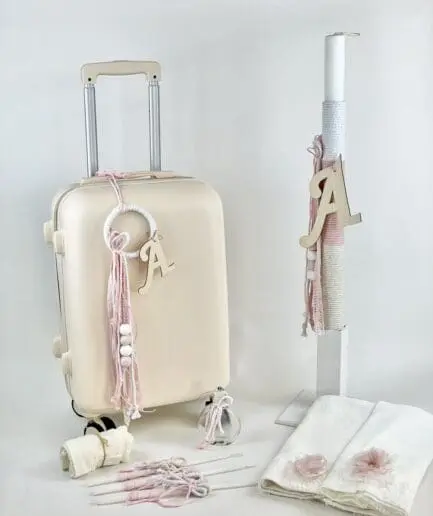 Σετ Βάπτισης Boho Μονόγραμμα Κ12