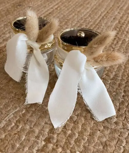 Μπομπονιέρα γυάλινο βαζάκι