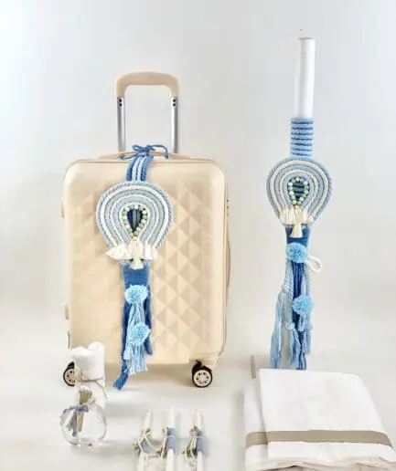 Σετ Βάπτισης Αερόστατο Macrame