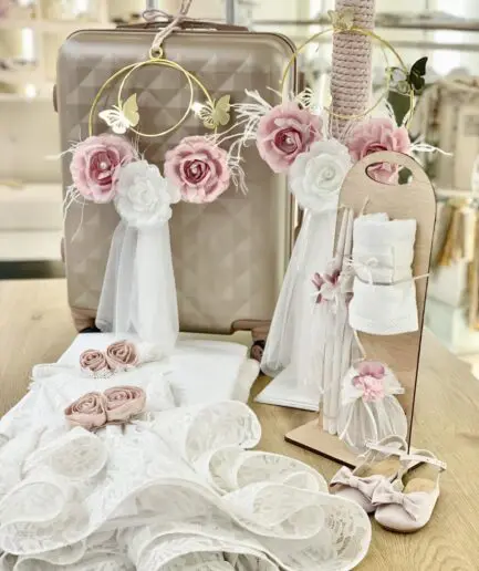 Πληρες σε Βάπτισης Dusty Pink Flower