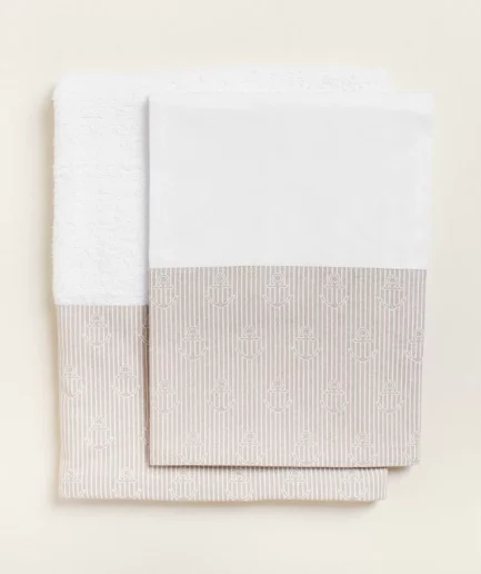 Λαδόπανο Άγκυρα Ριγέ Μπεζ